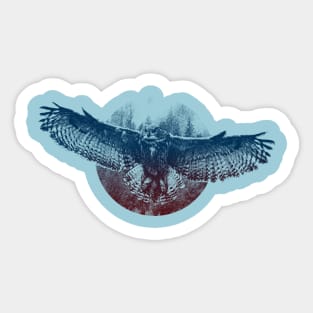 eagle owl Sticker